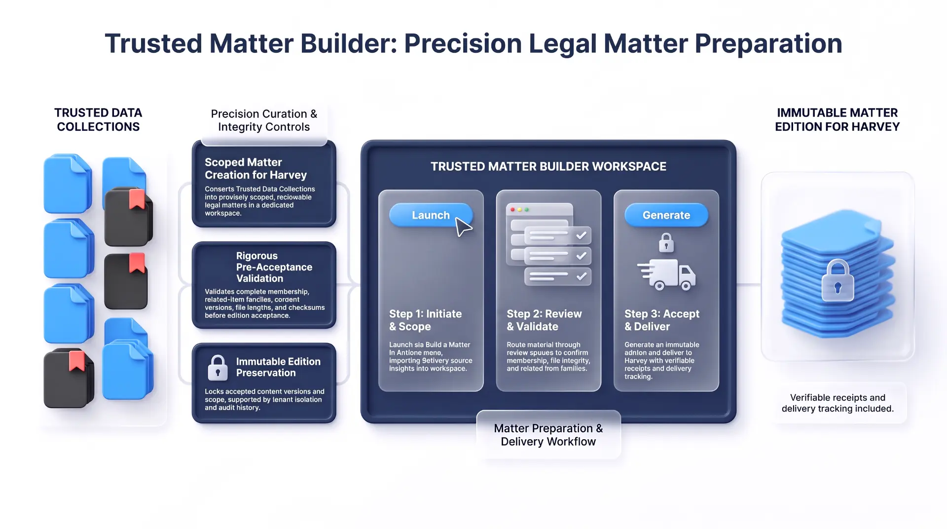 Precision legal matter preparation with Trusted Matter Builder